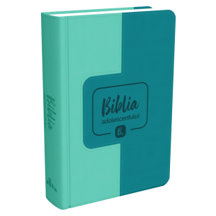 Biblia adolescentului - marime mica, coperta imitatie piele, verde, trad. Cornilescu